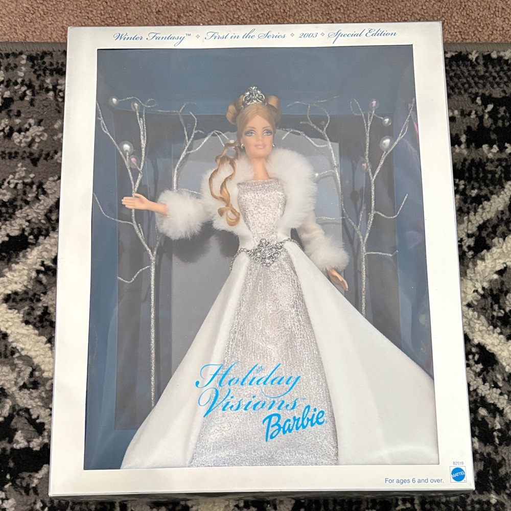 Barbie Holiday Visions Doll - Silver and White Gown